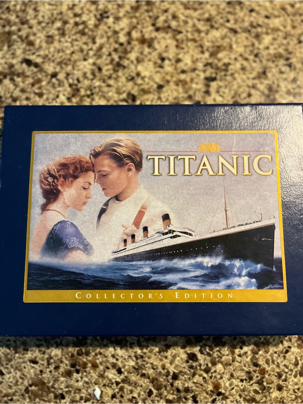 Titanic Collector's Edition Decorative Box - Navy & Gold